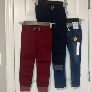 Cat and Jack little boys 5t joggers and jeans
